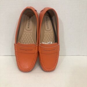 Women's Orange Loafers